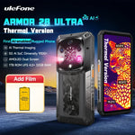 Ulefone Armor 28 Ultra 5G AI Thermal Imaging Rugged Phone Dimensity 9300+ 1TB ROM 32GB RAM Android Smartphone AMOLED Mobile - Evallys.com