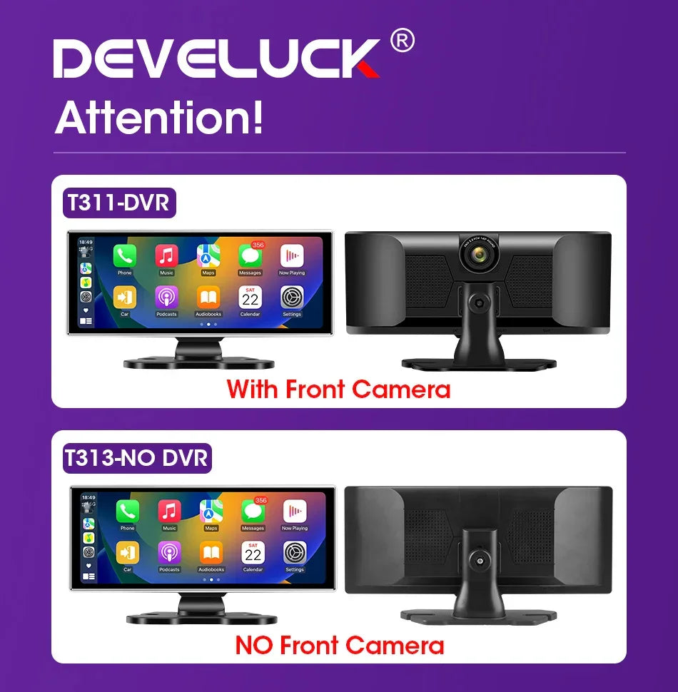 11.26 inch Car DVR 4K Dash Cam Dual Lens Wireless Carplay & Android Auto Video Recorder Monitor GPS Navigation 5G Wifi FM AUX - Evallys.com