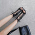 Women Mesh Sandals Breathable High Top Sandals Peep Toe Dance Shoes High Heel Summer Booties for Ballroom - Evallys.com