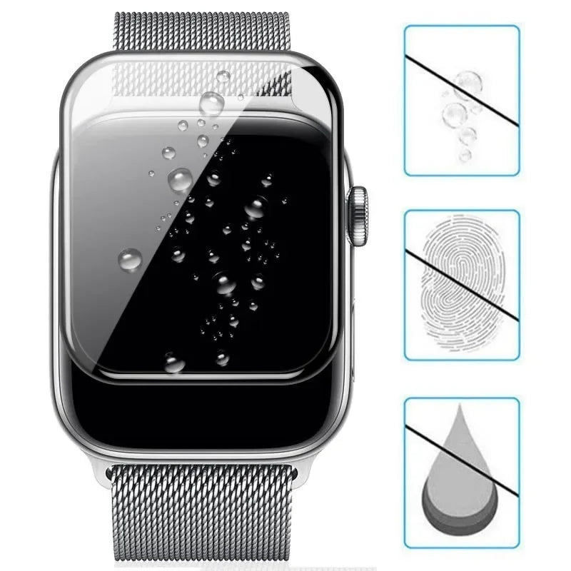 3D Film Screen Protector For Apple Watch ultra 49mm Serie 7/8 41mm 45mm 42/38mm (Not Tempered Glass) iwatch 6 5 4 3 Se 40mm 44mm - Evallys.com