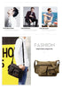 Men’s Canvas Messenger Bag – Multi-Pocket Travel Shoulder Satchel - Evallys.com