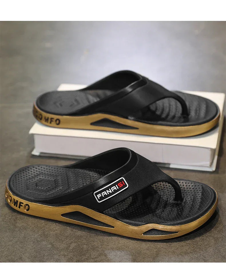 Men’s Summer Flip-Flops – Outdoor Sports Beach Sandals, Casual Home Slippers - Evallys.com