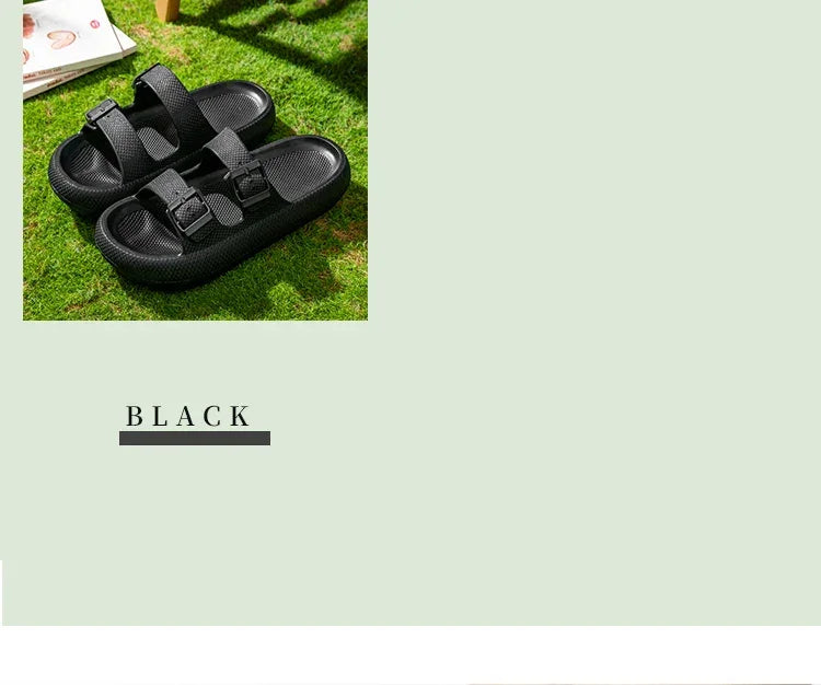2025 Men’s Thick Sole Slippers – Non-Slip Shower & Indoor Sandals - Evallys.com