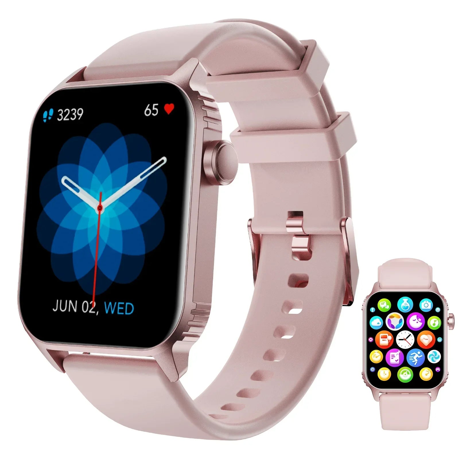 TG08 Smart Watch, 1.85"Smartwatch for Men Women (Answer/Make Call), Fitness Tracker with 100+ Sport Modes, Waterproof Watch. - Evallys.com