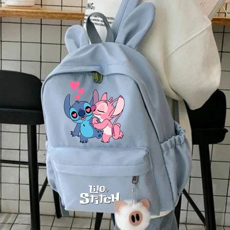 Spider Man Backpack for Girls Boys Teenager Children Rucksack Casual School Bags Travel Rabbit Ears Backpacks Mochila Travel Bag - Evallys.com