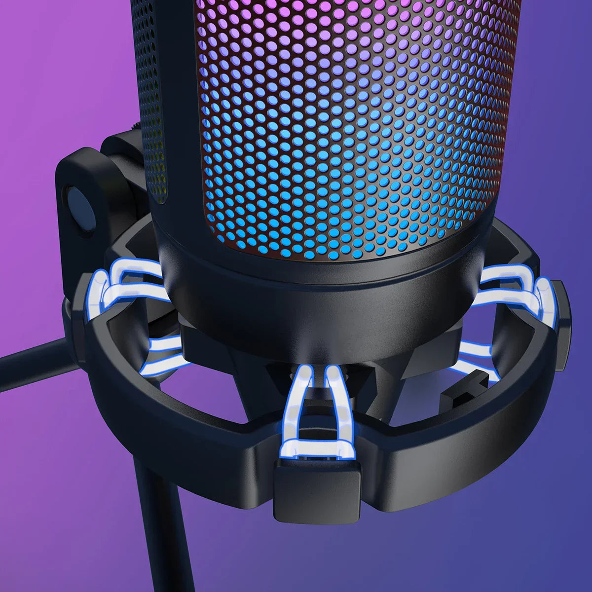 FIFINE Ampligame USB Microphone for Gaming Streaming with Pop Filter Shock Mount&Gain Control,Condenser Mic for PC/MAC - Evallys.com