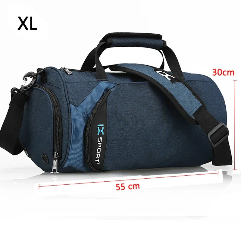 Men’s Travel Duffel Bag – Gym, Fitness, Wet/Dry, Shoe Compartment - Evallys.com