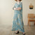 Vintage Cotton Summer Maxi Dress – Harajuku Floral Beachwear - Evallys.com