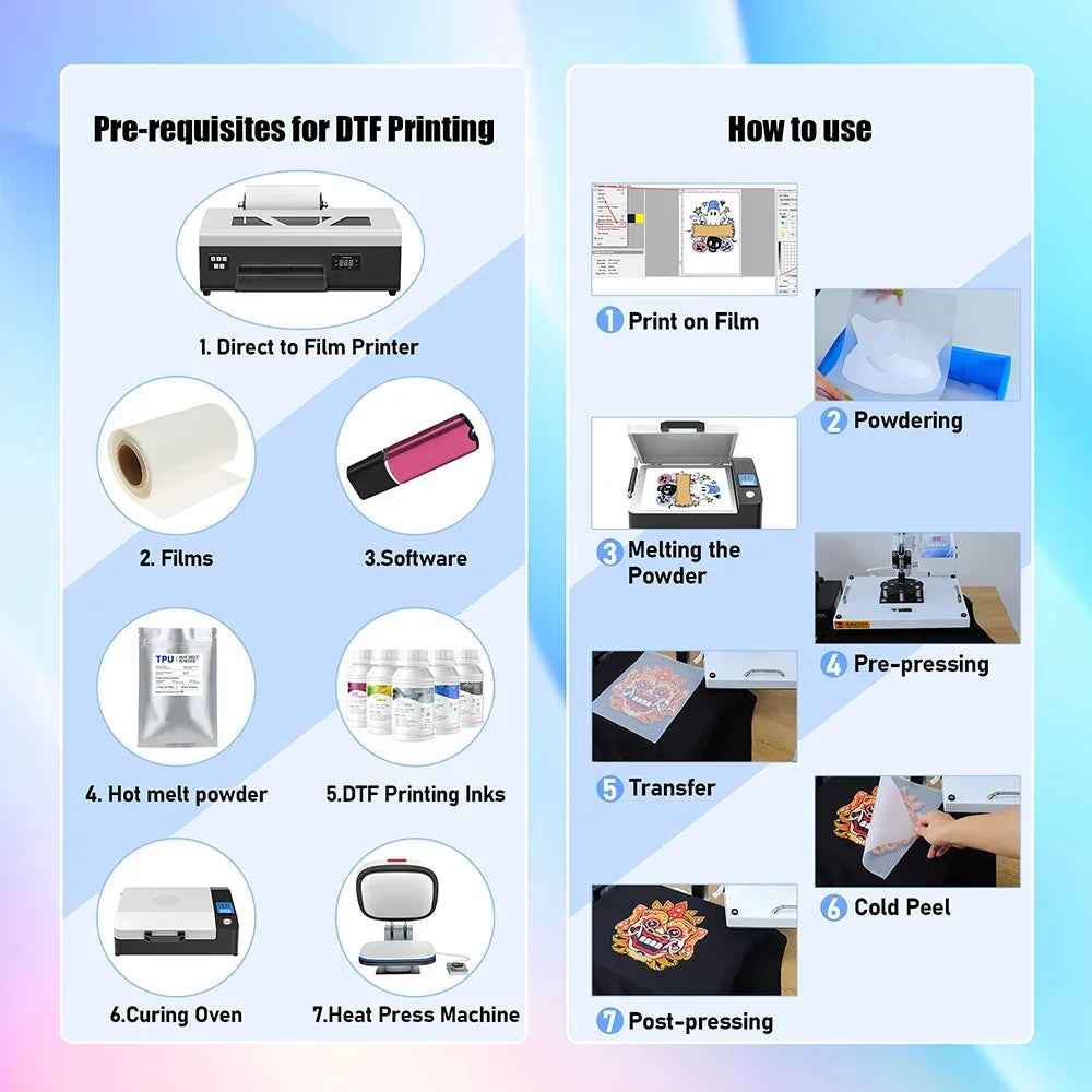 A4 DTF Printer for Epson L805 Direct to Film DTF Impresora Heat Transfer DTF Printer for Clothes Tshirt DTF Printing Machine - Evallys.com