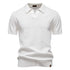 AIOPESON Men's Summer Breathable Polo Shirt Short Sleeve Solid Color Casual Polo Shirts for Men Lightweight Stretch Polo ﻿ - Evallys.com