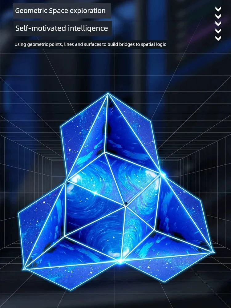 Variety Magnetic Cube Infinite Flip Deformation 3D Geometric Three-Dimensional Thinking Training Kids Educational Toy Boy - Evallys.com