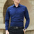 New Plus Size Men Solid Color Business Shirt Fashion Classic Basic Casual Slim White Long Sleeve Shirt Brand Clothes - Evallys.com