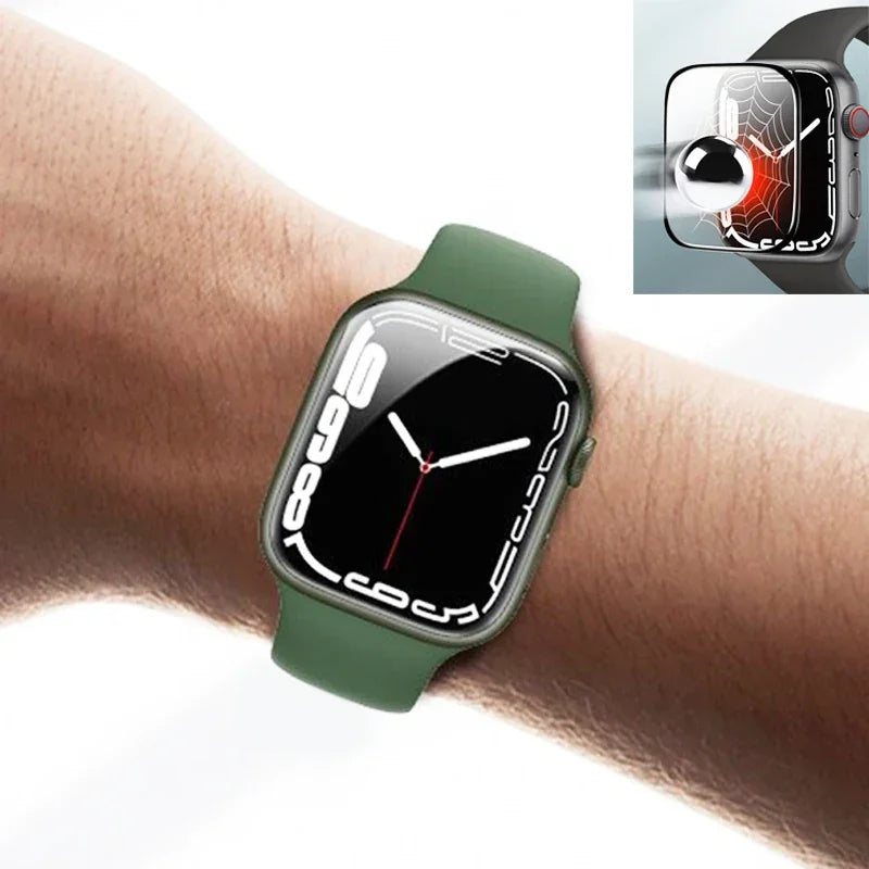 3D Film Screen Protector For Apple Watch ultra 49mm Serie 7/8 41mm 45mm 42/38mm (Not Tempered Glass) iwatch 6 5 4 3 Se 40mm 44mm - Evallys.com