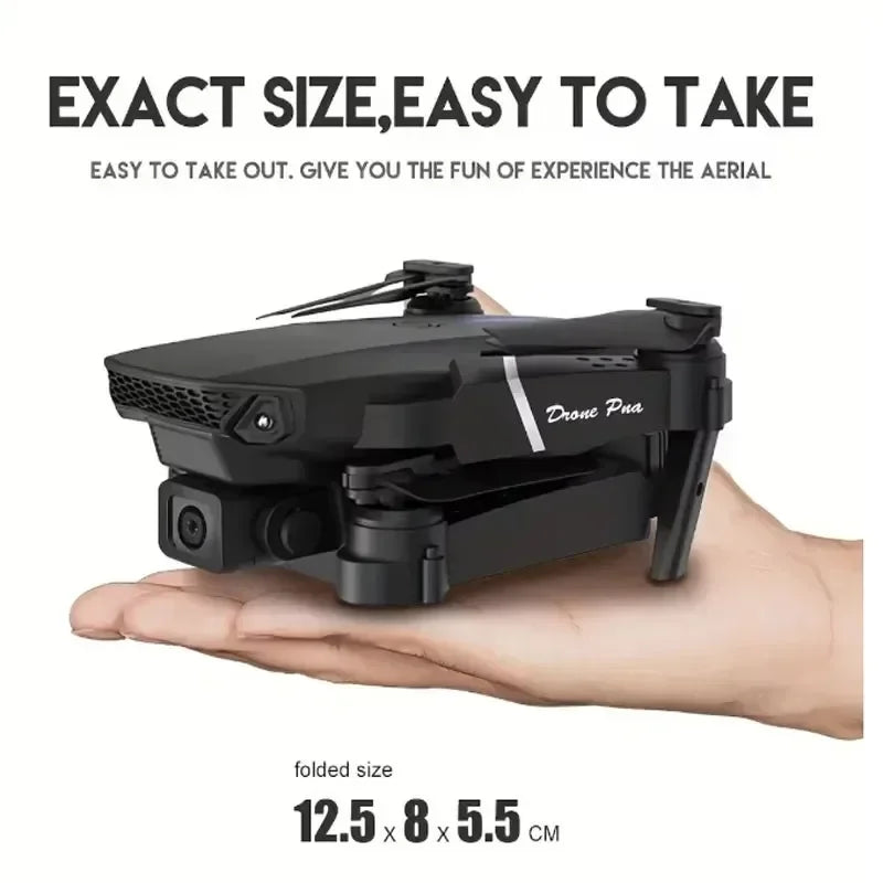 2024 E88Pro RC Drone 4K Professinal With 3 Battery 1080P Wide Angle HD Camera Foldable Helicopter WIFI FPV Height Hold Gift Toy - Evallys.com