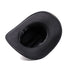 Vintage Western Cowboy Hat – Unisex Wide Brim Leather Jazz Cap - Evallys.com