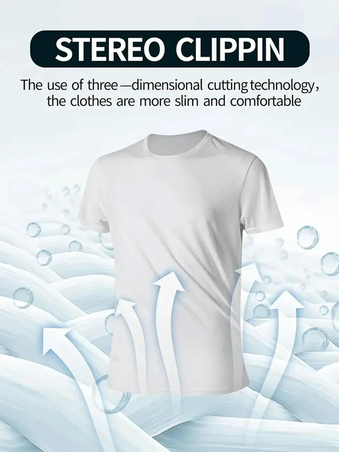 Round Neck T-Shirt 7-Piece White Ultra-Light Men's Quick-Drying Breathable Sweat-Absorbent Shirt Suitable for Fitness Gym and Ru - Evallys.com