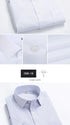 2022 Plus Size 8xL 7XL 6XL Men's Business Short Sleeve Fomal Shirts Man Striped Summer Work Dress Shirt Soft White - Evallys.com