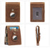 RFID Cowhide Leather Small Wallets AirTag high quality Man's Card Holders Short Wallets Money Clips Women - Evallys.com