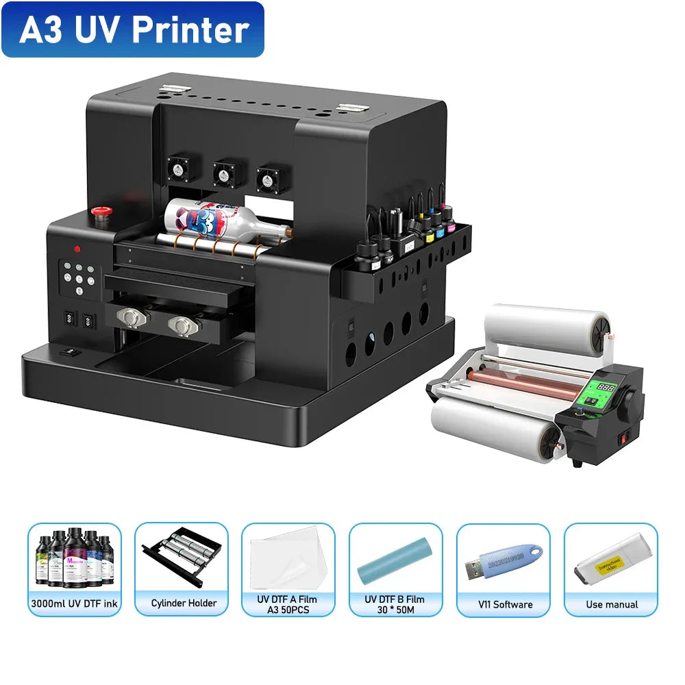 A3 UV DTF Printer/A3 XP600 DTF Printer/A4 L805 DTF Printer Printing Machine For T-shirt For Metal Wooden Direct Transfer Printer - Evallys.com