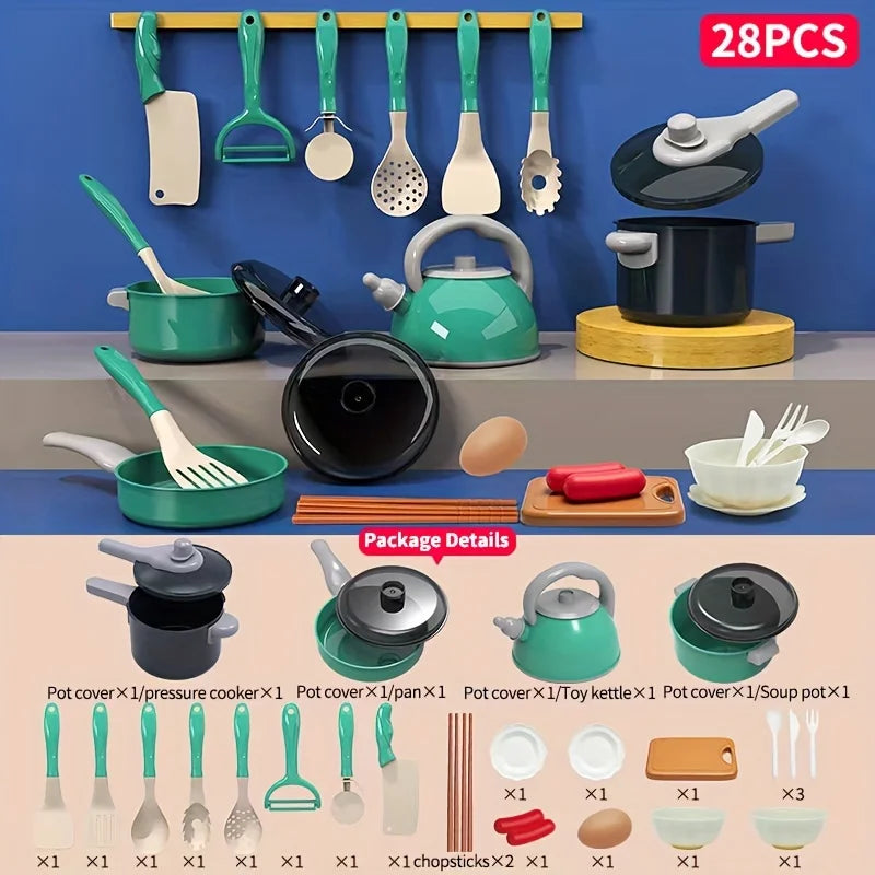 Kitchen Toys Set Simulated Kitchen Toy For Children's Pretend Play Children's Pretend Play Toy Set For Boys And Gir