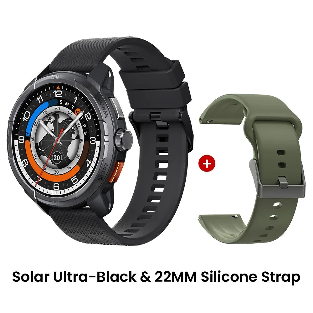 HAYLOU Solar Ultra GPS Smart Watch 1.6” AMOLED Display 60Hz Refresh Rate Bluetooth Calls 5ATM Water Resistance Sports Smartwatch - Evallys.com