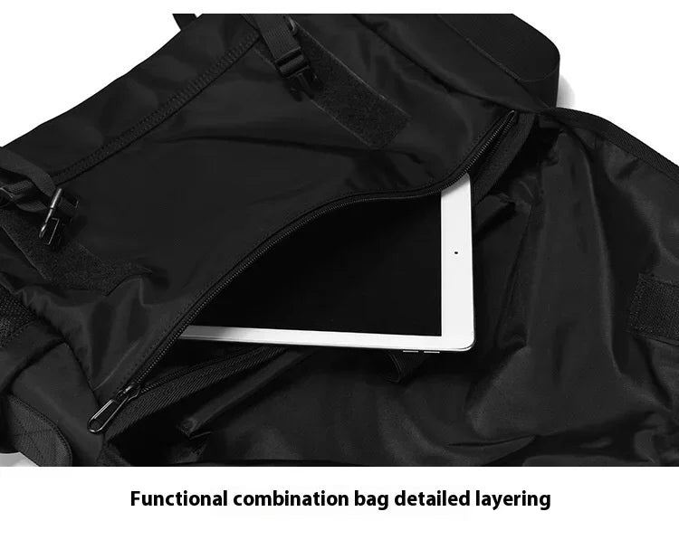 Causal Nylon Shoulder Man Bag Japanese Teenager School Laptop Sling Men's Bag Streetwear Travel Cross Bag Messenger Bags for Men - Evallys.com