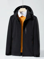 Spring Autumn Casual Jacket Men/Women Outdoor Waterproof and Windproof Hooded Windbreaker Coats - Evallys.com