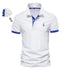 AIOPESON Embroidery 35% Cotton Polo Shirts for Men Casual Solid Color Slim Fit Mens Polos New Summer Fashion Brand Men Clothing - Evallys.com