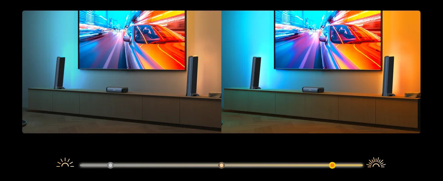 ULTIMEA 180W 5.0 Sound Bar for tv, PC SoundBar with RGB for Home Theater, Detachable Soundbar with App Control, HDMI-ARC/Opt/AUX - Evallys.com