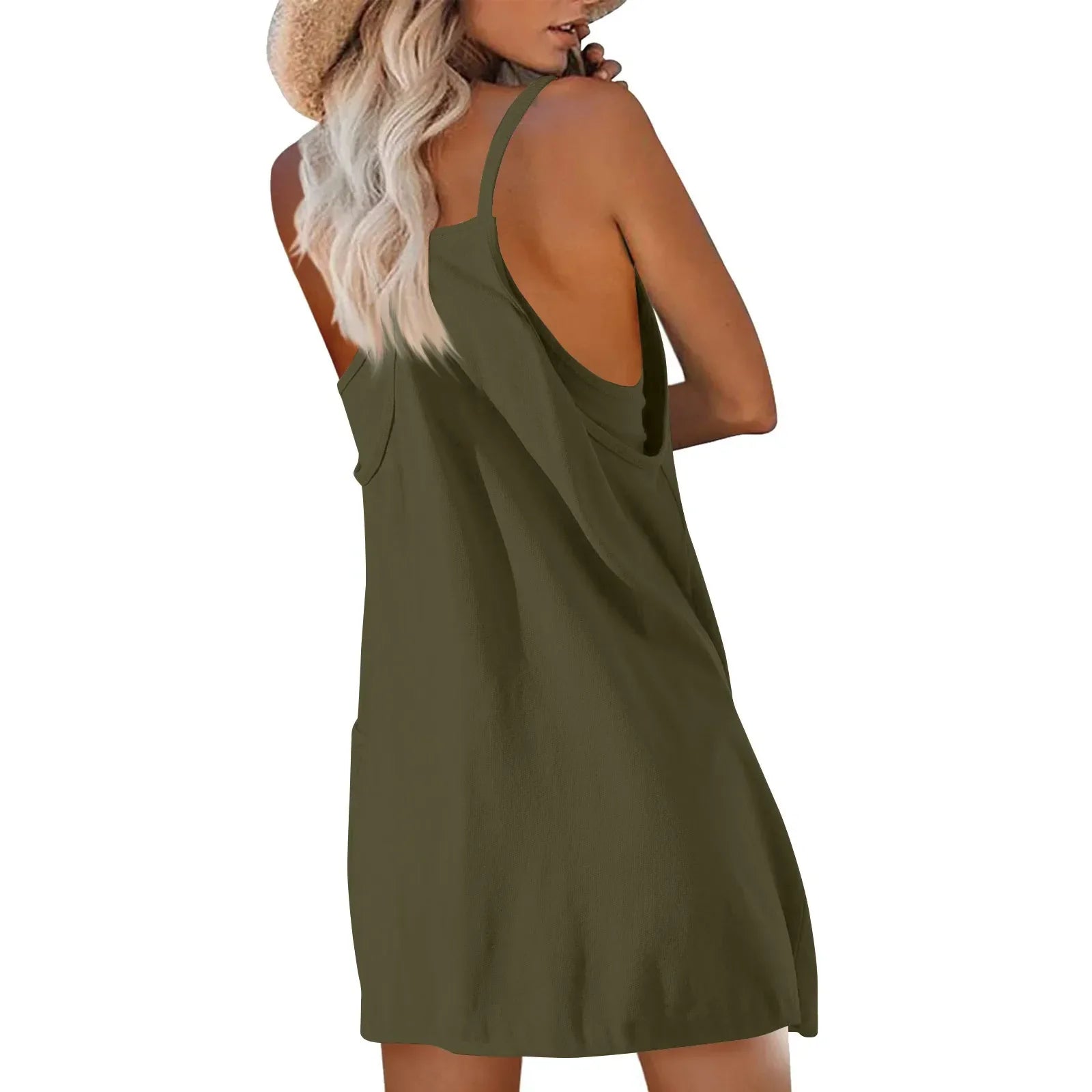 Women’s Sport Mini Dress – Sleeveless Summer Casual Tennis Dress - Evallys.com