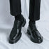Mens Oxford White Leather Shoes Whole Luxury Formal Business Wedding Dress Shoes for men Thick bottom Casual Original Moccasins - Evallys.com