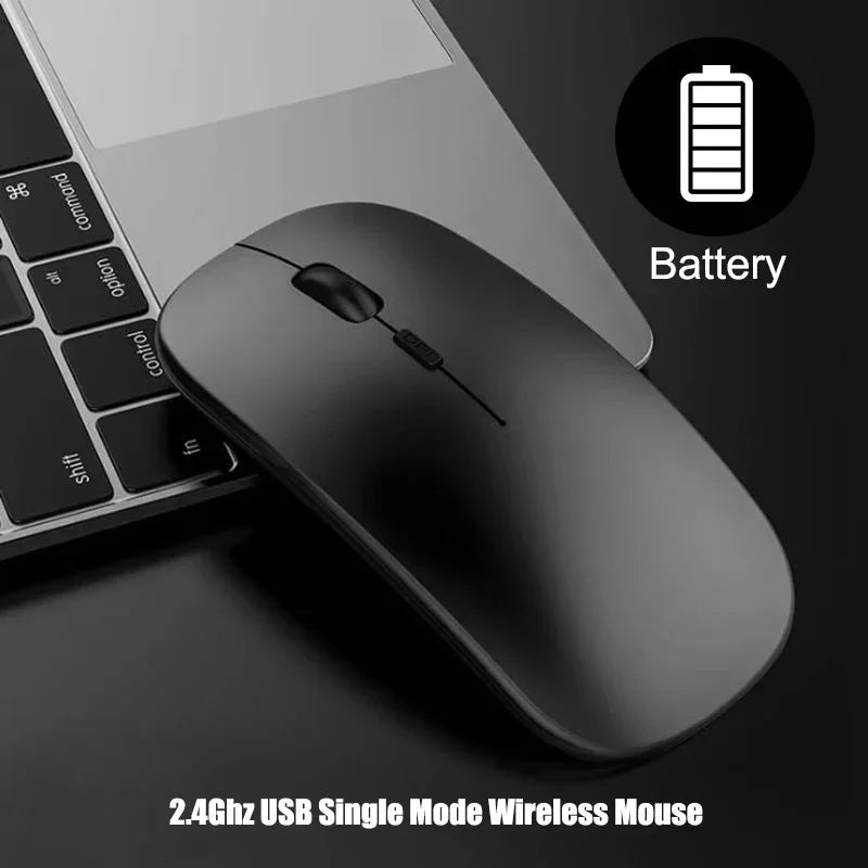 2.4Ghz Wireless Gaming Mouse Single Mode Battery Mouse With USB Receiver For PC Laptop Notebook Adjustable DPI Home&Office Mice - Evallys.com