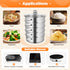 26CM 5 Tier Stainless Steel Steam Cooker Steamer Food Vegetable Pot Kitchen
