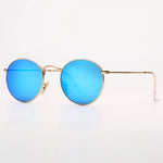 Fashion Sunglasses Men Women Eyeglasses Goggles Eyewear Shades Top Quality Round Metal Glass Lenses UV400 Sun Glasses - Evallys.com