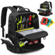 Tool Backpack Heavy Duty for Men Tool Storage With 3 Tool Pouches Organizer Electrician Plumber Maintenance Worker Tool Bags - Evallys.com