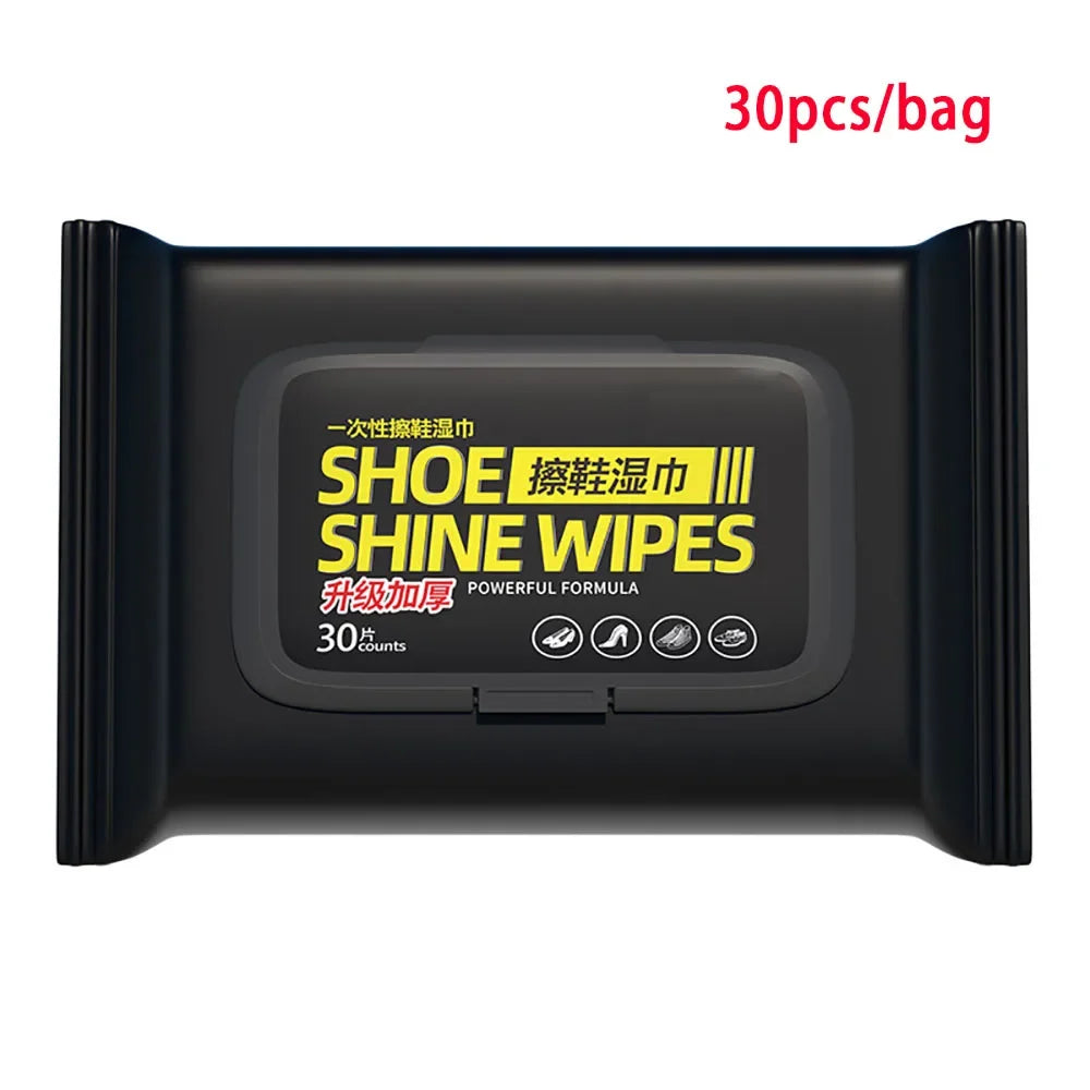 12/30/80PCS Disposable Shoe Cleaning Wipes Disposable Travel Portable Dirt Removal Wipes Shoe Shine Artifact Cleaning Tool - Evallys.com