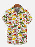 2024 Fashion Men's Hawaiian shirts Mexican Style Colorful Graffiti Art Poster Prints Short Sleeve Shirt Hawaii style clothing - Evallys.com