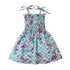 Children Girl Dress Summer Elegant Sling Princess Dresses Flower Print Kids Beach Sundress Casual Cotton Baby Girl Clothing - Evallys.com