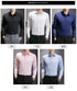 New Plus Size Men Solid Color Business Shirt Fashion Classic Basic Casual Slim White Long Sleeve Shirt Brand Clothes - Evallys.com