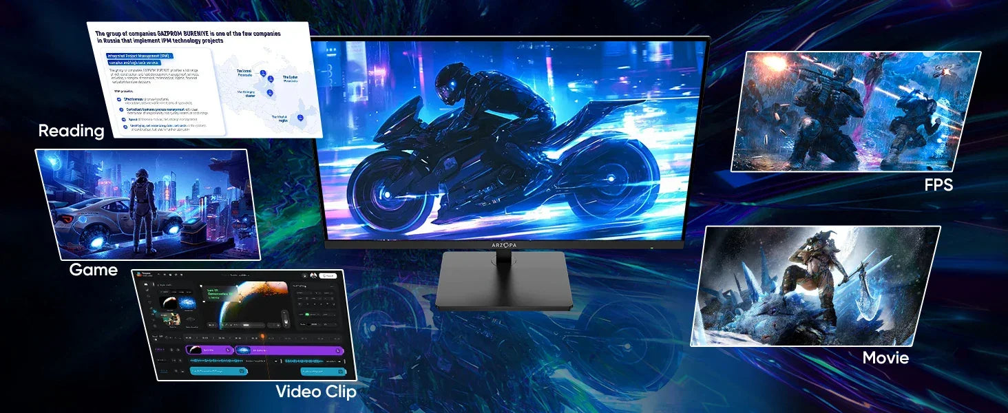 New ARZOPA 27inch 180Hz 2K FastIPS QHD PC Monitor 1ms FreeSync Gaming monitor,M1RC - Evallys.com
