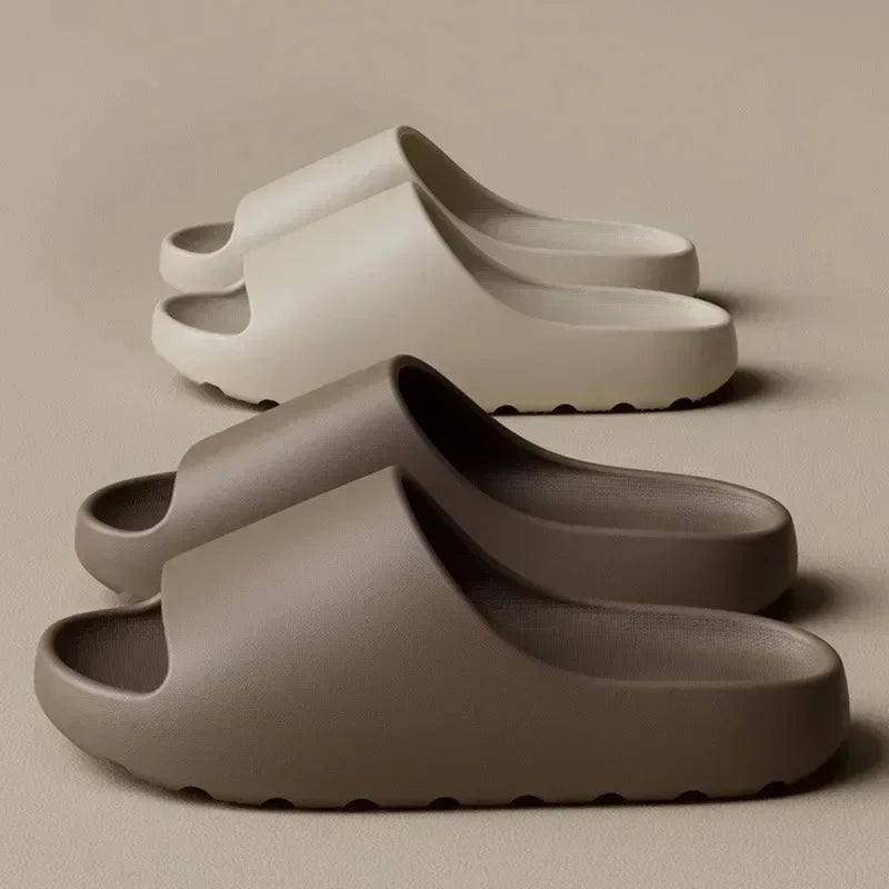 Men’s Cloud Slides – Thick Sole EVA Sandals for Summer Beach & Home - Evallys.com