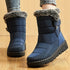 Women's Boots 2024 Trend Winter Shoes For Woman Winter Boots Ankle Low Heels Botas Mujer Waterproof Snow Boots With Fur Shoes - Evallys.com