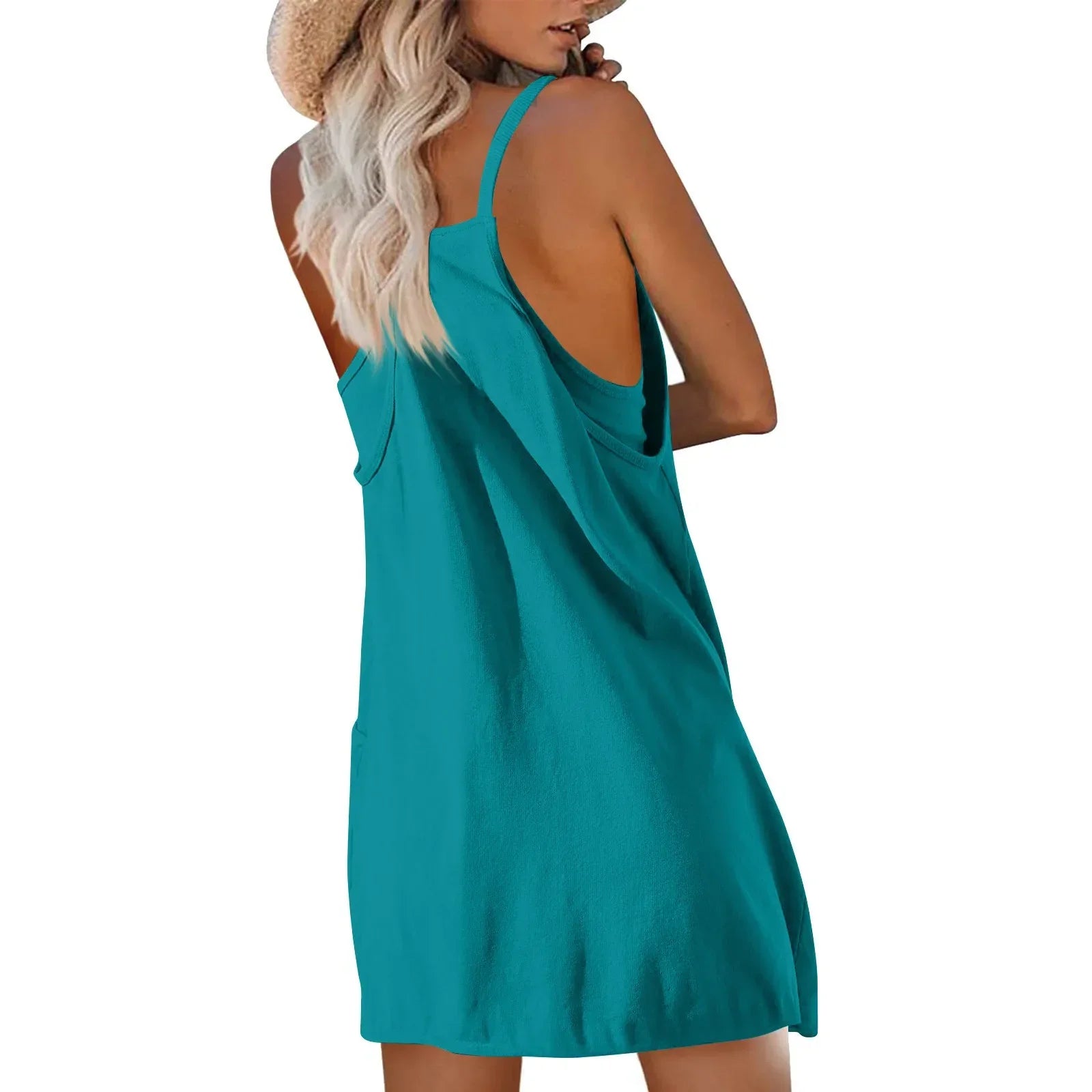 Women’s Sport Mini Dress – Sleeveless Summer Casual Tennis Dress - Evallys.com