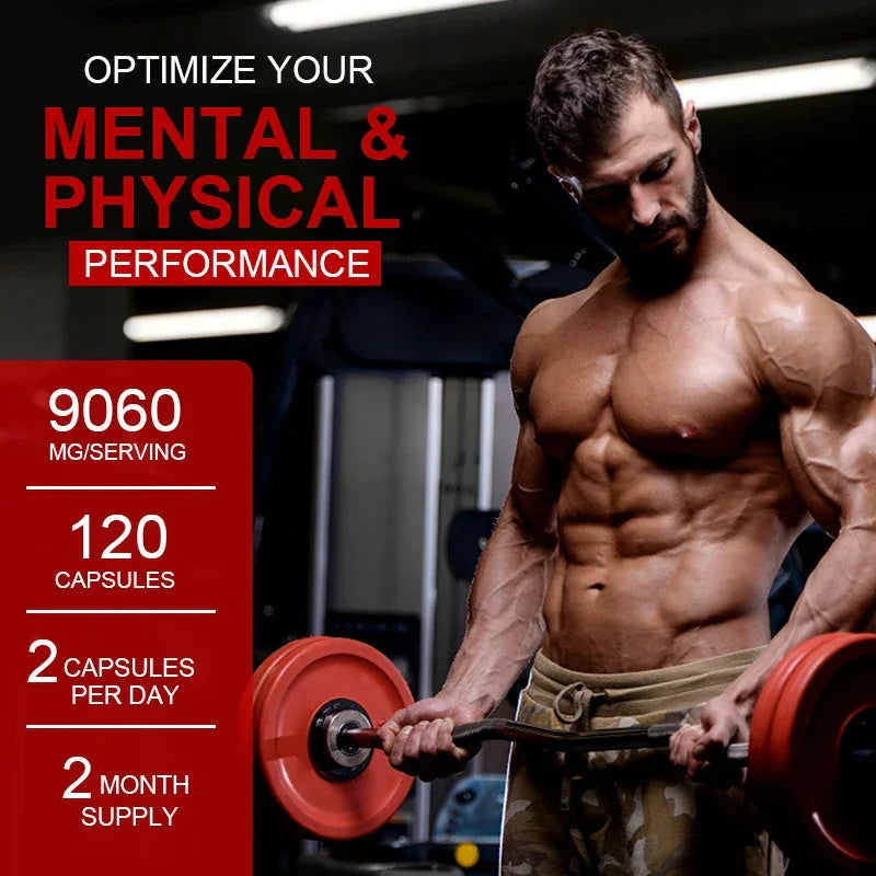 Men's Nutritional Supplements - Support Muscle, Burn Fat, Improve Endurance, Energy and Performance - Evallys.com
