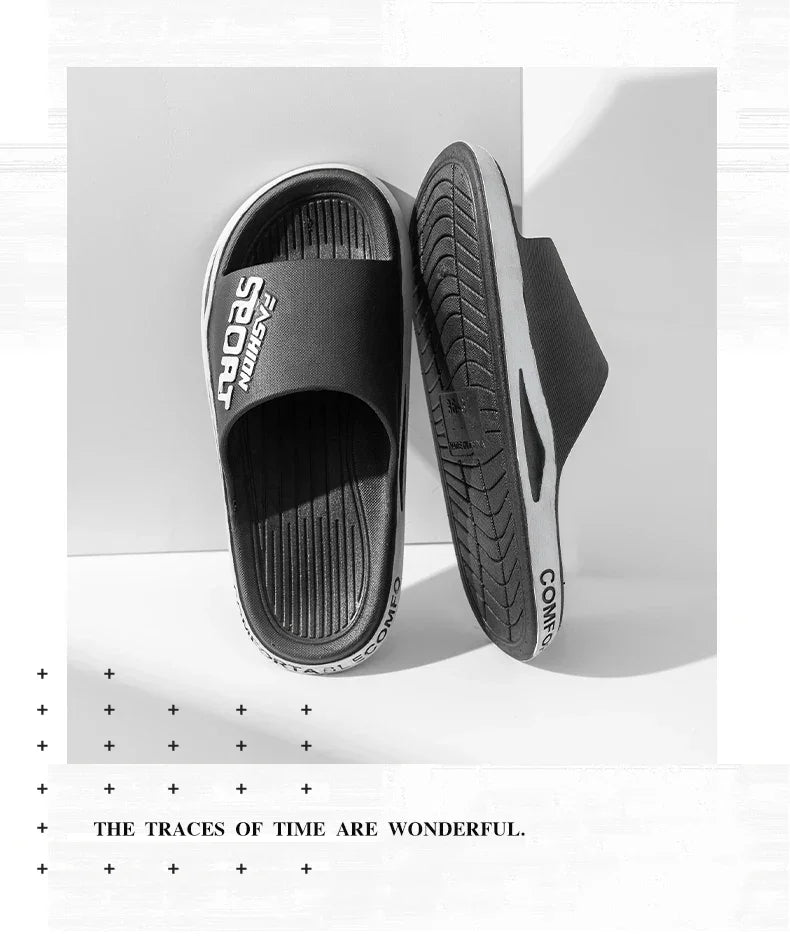 2025 Men’s Summer Slippers – Anti-Slip PVC Sandals for Indoor & Outdoor - Evallys.com