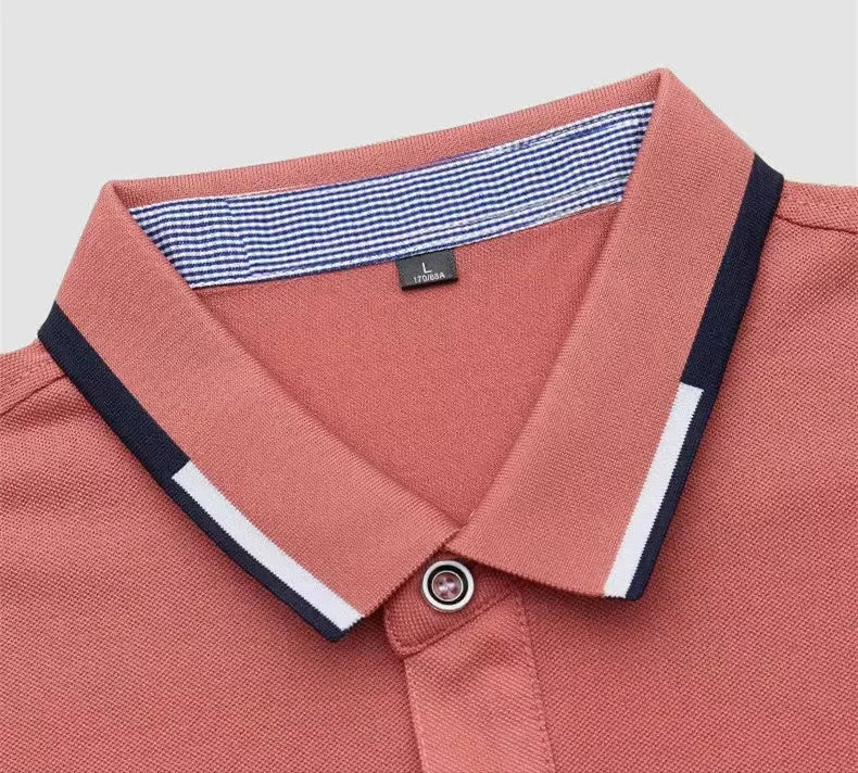 New Summer Brand Embroidered Polo Shirt for Men's High Quality Fashion Casual Comfortable and Breathable Short Sleeved T-shirt - Evallys.com
