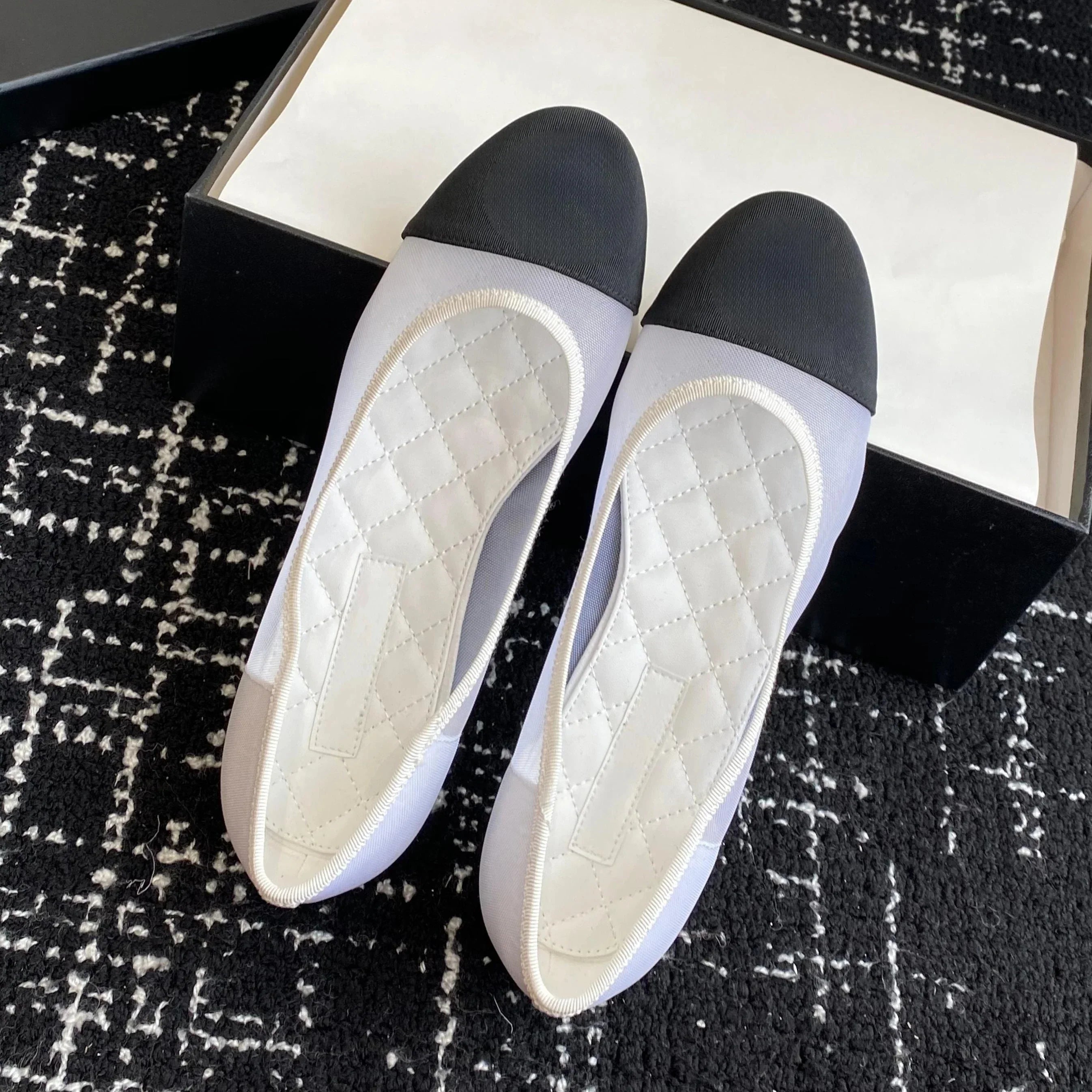 Women’s Mesh Patchwork Mary Janes – Pointed Toe Ballet Dance Flats - Evallys.com