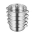 26CM 5 Tier Stainless Steel Steam Cooker Steamer Food Vegetable Pot Kitchen