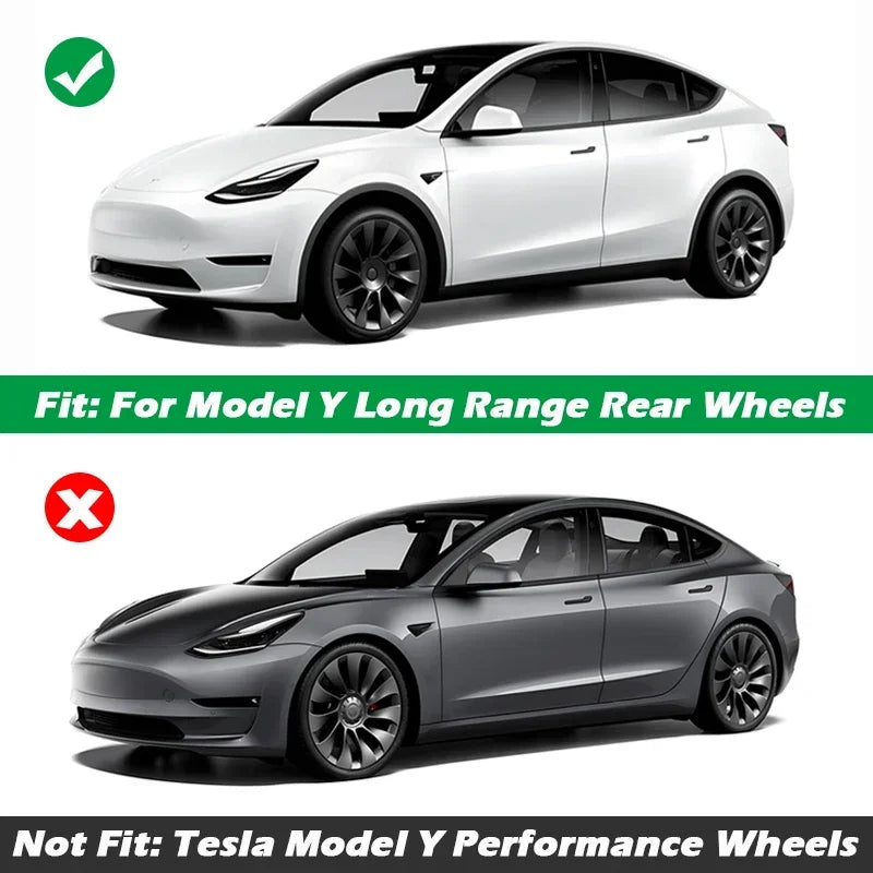 Tesla Model Y 20 Inch Rim Wheel Hub Protection Patch Protectors ABS Wheel Guard Covers Accessories Auto Exterior 2019-2024