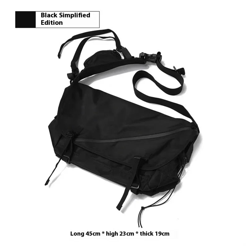 Men’s Nylon Shoulder Bag – Japanese Style Laptop Sling & Messenger Bag - Evallys.com